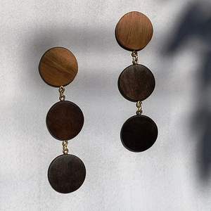 Pendientes de Madera con Formas Geométricas Especialmente Diseñados para Fiestas y Eventos - Product Image 3