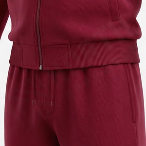 Survêtement pour homme à texture lisse avec taille ajustable, poignets côtelés, coutures durables, parfait pour les exercices en plein air, vêtements de sport - Product Image 5