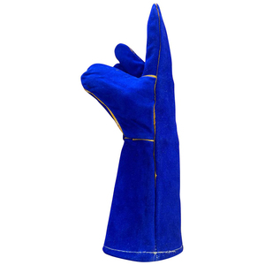 Meilleures ventes de gants de soudage confortables en cuir fabriqués sur mesure avec un design unique Service OEM Couleur unie pour la conduite de soudage - Product Image 6