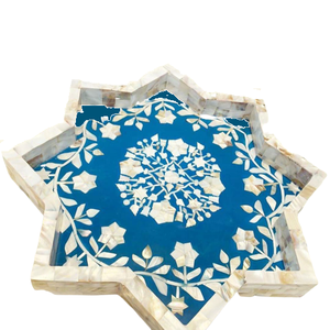 Plateau en forme d'étoile de perles, 10 pièces, moderne, vente en gros, incrustation d'os, emballage de chocolat, plateau cadeau du nouvel an - Product Image 2