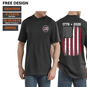 Camiseta con estampado gráfico de logotipo personalizado, 220 g/m², 100 % algodón, oversize, lisa, de diseñador, estilo urbano, unisex, de alta calidad, para hombre. - Product Image 1