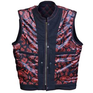 Chaleco de cuero de piel personalizada para adultos chalecos personalizados chalecos de cuero vintage chaquetas de cuero - Product Image 3