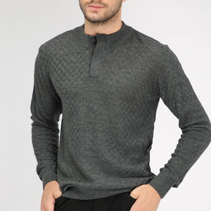 Respirant Style décontracté Logo personnalisé pull hommes pull tricoté sur mesure Slim Fit hommes pull pulls chandails tricotés - Product Image 2