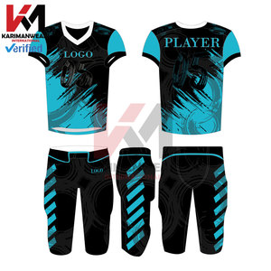 Uniformes de football américain en polyester 100% Ensembles de football uni sublimés de haute qualité pour les jeunes Conception respirante à manches courtes - Product Image 6