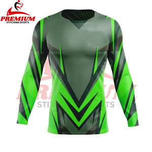 Camiseta de Compresión de Manga Larga para Hombre, Personalizada de Alta Calidad, Ropa Deportiva OEM, Sublimación, UPF50+, Secado Rápido, Camiseta de Entrenamiento - Product Image 5