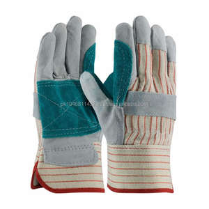 Gants de travail en cuir de vachette fendu personnalisables en gros, haute qualité, résistants aux déchirures, antistatiques, séchage rapide - Product Image 3