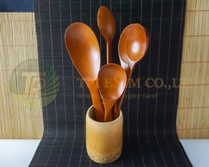 Stoviglie cucchiaio di legno bambù cucina utensile da cucina strumento zuppa <span class=keywords><strong>cucchiaino</strong></span> Catering manico <span class=keywords><strong>lungo</strong></span> cucchiai di legno - Product Image 5