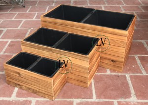 Wholesaler High Quality Best Selling ODM He Weaver's Nest <b>Wooden</b> <b>Planter</b> <b>Box</b> Plant Stand Flower Pot Holder for Home Barcony - Product Image 4