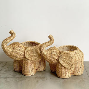 Best pick animal design hamper <b>basket</b> <b>woven</b> rattan storage <b>baskets</b> for children girls accessories - Product Image 2
