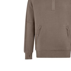 Wholesale 2025 <b>Men</b> Custom Half <b>Quarter</b> <b>Zip</b> <b>Fleece</b> Crewneck Blank Long Sleeve Cotton Unisex Pullover <b>Zip</b> up Sweatshirt - Product Image 5
