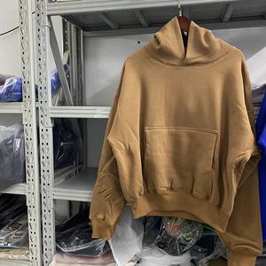 2025 otoño Casual Oversize Pullovers tela pesada doble capa Sudadera con capucha para hombres mujeres bordado patrón sólido West 6 con capucha - Product Image 2