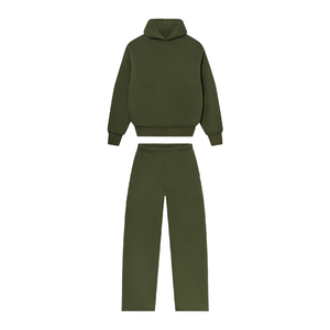 Conjunto Deportivo de Dos Piezas con Capucha, Grueso, Liso, Personalizable con Logotipo, Tallas Grandes, Ropa Deportiva para Correr, Otoño Invierno, Alta Calidad - Product Image 5