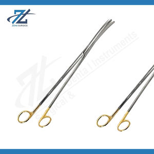 Tijeras Metzenbaum de acero inoxidable, instrumentos quirúrgicos reutilizables manuales, 200mm/230mm, longitud curva, cirugía General, certificación CE - Product Image 4