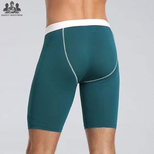 Shorts de compression sportifs de haute qualité pour hommes, taille mi-haute élastique, respirants, séchage rapide, pour la gym et le fitness, fabriqués au Pakistan, en stock - Product Image 3