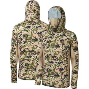 Camisas de Pesca de Manga Larga para Hombre con Diseño de Camuflaje y Logotipo Personalizado 2025, Poliéster Transpirable con Capucha y Sublimación - Product Image 2