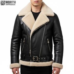 Nouveau Meilleure Vente Haute Qualité Respirant Hommes En Cuir Bomber Vestes Vente Chaude À La Mode Coupe-Vent Hommes En Cuir Vestes Bomber - Product Image 1