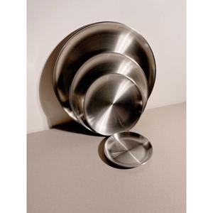 Juego de 4 Bandejas de Servicio de Acero Inoxidable de Metal Puro, Diseño Hecho a Mano, con Calidad Extraordinaria y Forma Personalizada - Product Image 1