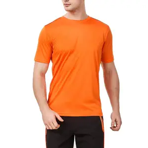 男士最佳t恤出售涤棉制造男士t恤高品质2023新设计定制标志透气材料