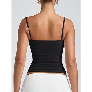 Nouveau femmes Style bas col rond gilet réglable débardeur été haut sans manches de chine grande surface origines - Product Image 6