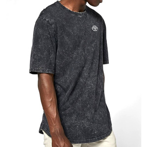 T-shirt surdimensionné en jersey 100% coton pour hommes, grande taille, haute qualité, poids lourd, fabriqué sur mesure au Pakistan avec un motif de logo simple - Product Image 4