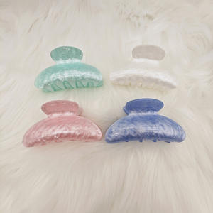 Grandes pinces à cheveux en acrylique - Pinces à cheveux à maintien ferme pour cheveux épais, barrettes antidérapantes pour femmes et filles - Product Image 3