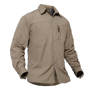 Camisa de Pesca con Botones PFG para Hombre, UPF 50, Impermeable, Transpirable, de Secado Rápido, Logotipo Personalizado, 100% Poliéster, 220g, Talla Grande, Manga Larga - Product Image 6