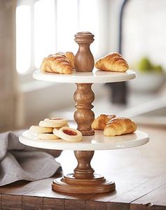 BAKEWARE PRODUCTS HANDMADE DESGIN ROUNDED SHAPE BIRTHDAY <b>CAKE</b> SERVING Stand For Party Celebration Wooden <b>Cake</b> <b>Server</b> - Product Image 4