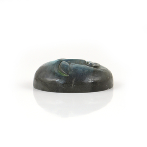 Piedra labradorita Natural de 18MM de alta calidad, cabujón azul, forma redonda, piedra preciosa suelta para la fabricación de joyas - Product Image 3