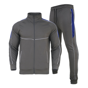 Fermeture éclair hommes blanc survêtement hommes vêtements survêtement deux pièces ensemble haute qualité sport survêtements pour hommes 2026 - Product Image 5