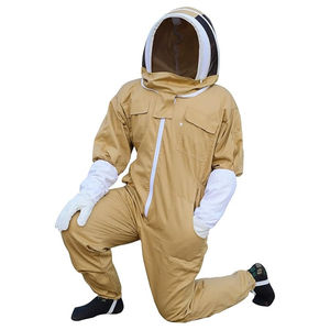 Traje de Apicultura Unisex de Lujo Personalizado, Mono de Trabajo de Venta Caliente, Color Amarillo, Servicio OEM, Traje de Abeja Transpirable para Hombre de Fábrica - Product Image 3