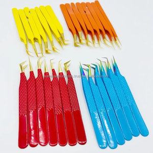 Meilleures pinces à extensions de cils professionnelles en acier inoxydable à pointe en fibre, antistatiques, antimagnétiques, durables, prise parfaite, antidérapantes - Product Image 4