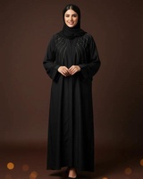 Vente en gros de vêtements islamiques Abaya de Turquie personnalisée Petite abaya de luxe élégante pour femmes robe musulmane Abaya de Dubaï à manches volantées en satin