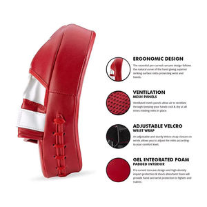 แผ่นซ้อมมวยหนังแท้คุณภาพสูงแบบปรับแต่งได้ พร้อมคุณสมบัติป้องกันและระบายอากาศสำหรับการฝึกซ้อม - Product Image 6