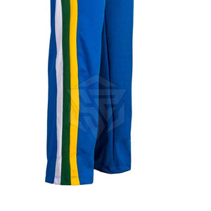 Pantalones de lona ligeros informales para hombre Poliéster transpirable con cintura elástica Patrón recto Lavado de colores en stock - Product Image 5