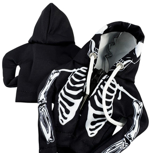 Sudadera con capucha sólida informal de invierno de algodón 100% con estampado de calavera en el último diseño de alta calidad 2025 - Product Image 2