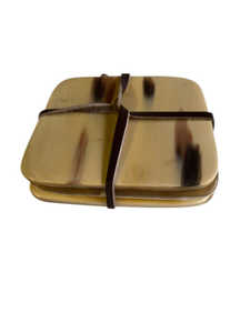 Posavasos atractivos Almohadillas Utensilios de cocina de la mejor calidad Posavasos de cuerno natural de mesa Esteras para uso hecho a mano Diseño y forma personalizados - Product Image 6