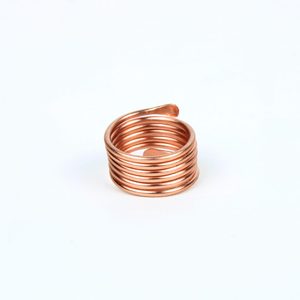 Bague enveloppante multicouche en cuivre minimaliste à la mode Cadeau de bijoux empilable réglable pour le style et le confort - Product Image 1