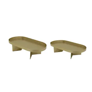 Plateau rustique en métal fait main-Design moderne multifonctionnel pour les collations et le service à café Cuisine parfaite ou décoration intérieure - Product Image 3