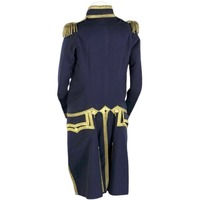 Veste d'hiver pour homme, imperméable, réversible, à double boutonnage, avec logo personnalisé, col arrière, 100% laine, style hussard français Napoléon