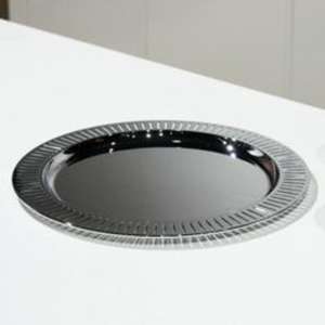 <b>Stainless</b> <b>steel</b> serving <b>tray</b> with premium handcrafted finish for elegant home dining parties and kitchen displays - Product Image 3