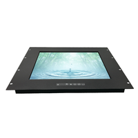 Nouvel écran capacitif industriel pour montage en rack, moniteur avec interfaces USB/Série/DVI, 5,7''~65 pouces, noir, usage professionnel, garantie 1 an