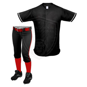 Uniforme d'équipe Impression de logo personnalisé Uniforme de softball Prix de gros En stock Uniforme de softball sportif - Product Image 3