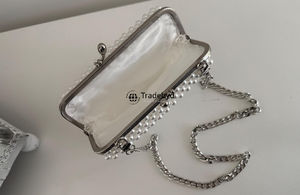 Romantic pearl <b>clutch</b> <b>for</b> women handmade <b>wedding</b> and party <b>bag</b> ideal <b>for</b> luxury fashion and gifting by Tradebyd - Product Image 3