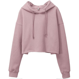 Nuevo diseño 2025 invierno mujer Crop Hoodie | Frente personalizado 100% algodón Streetwear pulóver gimnasio Activewear Fitness ropa - Product Image 1