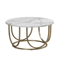 Table basse de salon en laiton mat de style contemporain, meuble de salon, console, table centrale