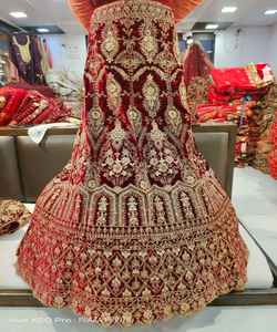 Designer indien Lahenga Choli avec chemisier Designer traditionnel indien Tenue décontractée Robe rose colorée avec Dupatta Bo Garment Shalwar Kameez - Product Image 5