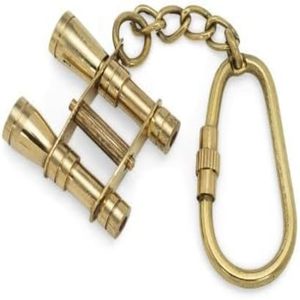 พวงกุญแจเข็มทิศทองเหลืองวินเทจ - พวงกุญแจงานฝีมือทางทะเลสำหรับนักสะสม - Product Image 1