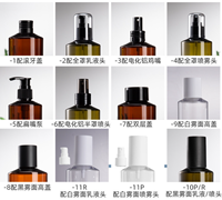 Bouteille cosmétique PET 100 ml avec bouchon à vis noir, impression de logo personnalisée, réutilisable, vide, pour soins de la peau