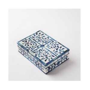 กล่องเครื่องประดับแบบฝังกระดูกทำด้วยมือเครื่องประดับสำหรับตกแต่งดีไซน์โบราณกล่องเก็บเครื่องประดับแบบฝังกระดูกทำมือมาใหม่ - Product Image 1