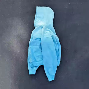 Sudaderas Personalizadas para Hombre con Lavado Ácido, Cierre Completo, Estilo Desgastado, Lavado a la Piedra, Sudaderas Extra Grandes para Hombre - Product Image 6